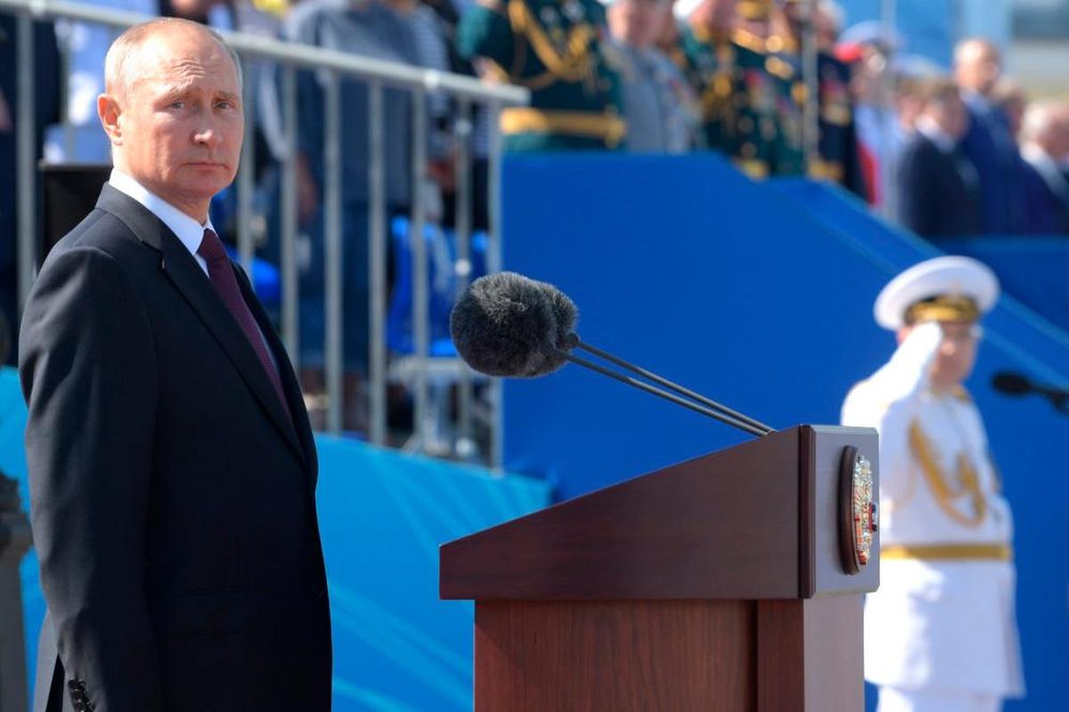 Putin durante un discurso.