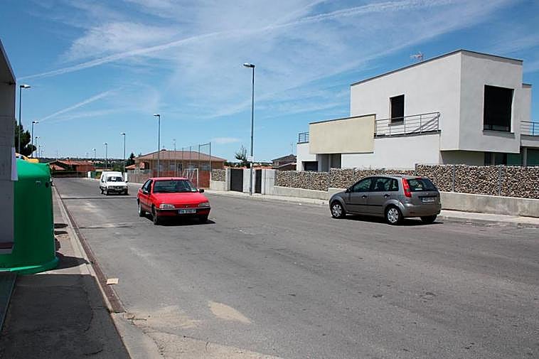 La urbanización Los Almendros de Villamayor de Armuña.