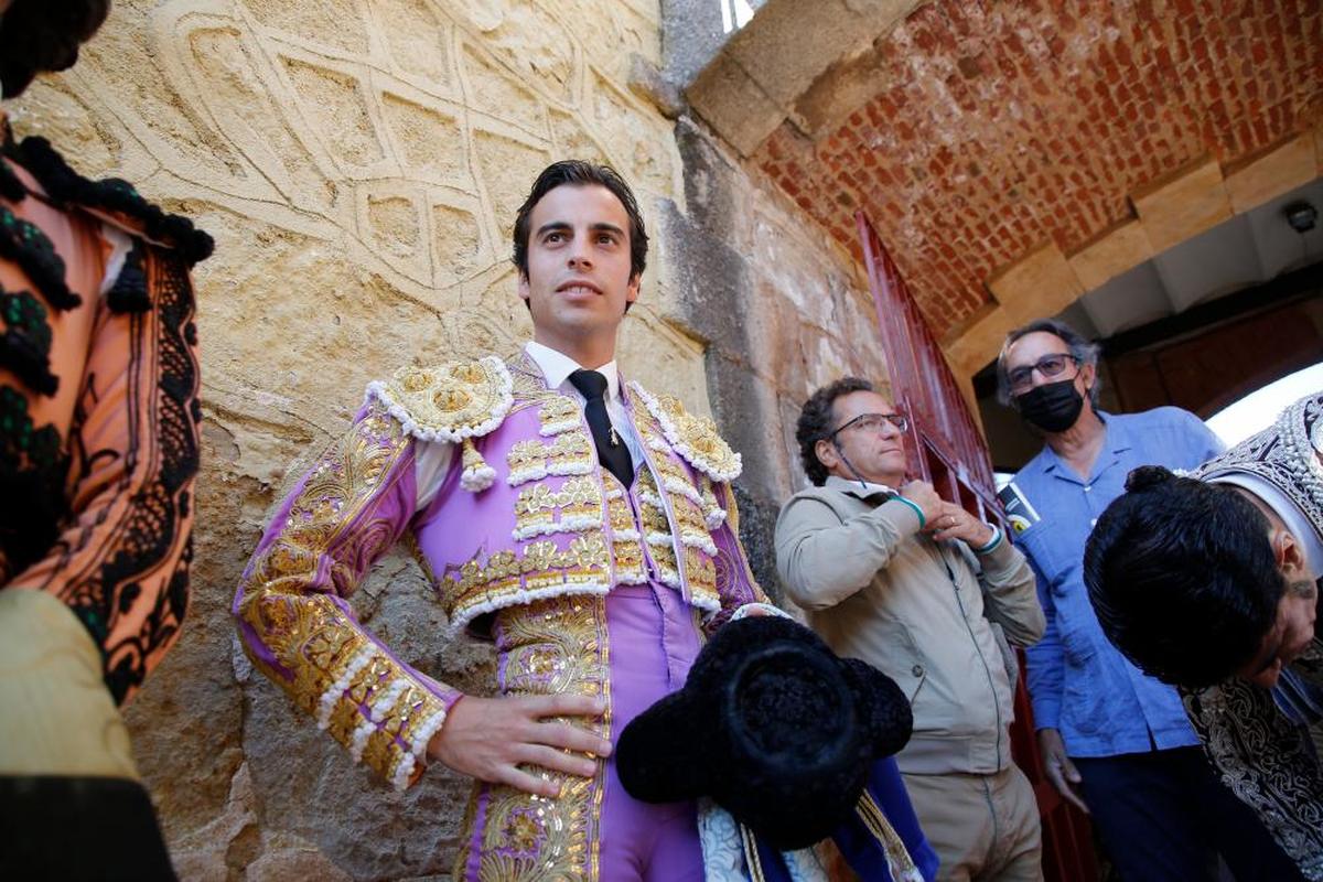 Alejandro Marcos, en el patio de cuadrillas del coso de La Glorieta durante la pasada Feria.