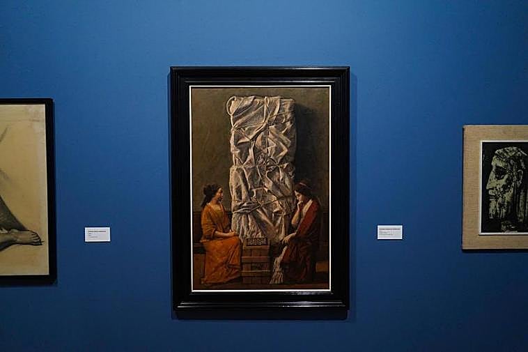 Parte de la exposición de la Escuela San Eloy.