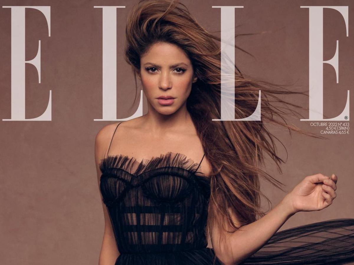 Shakira en la portada de la revista Elle.