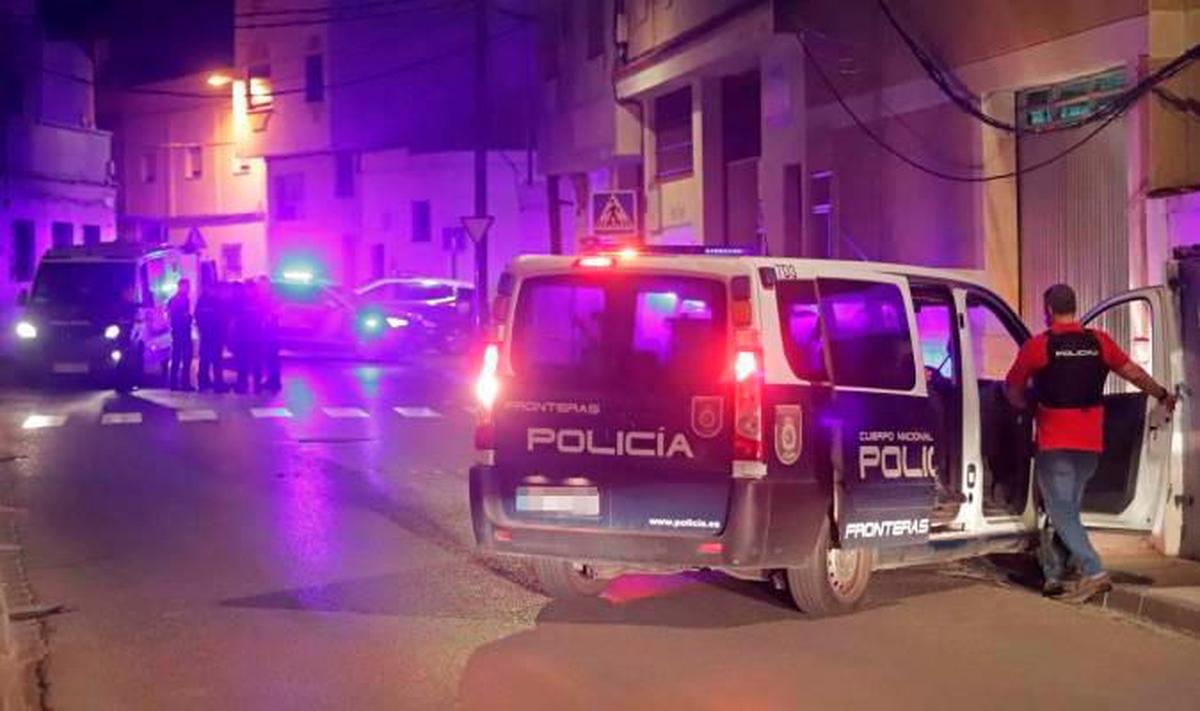 La Policía Nacional en el lugar de los hechos.