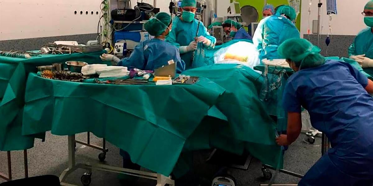 Intervención quirúrgica.