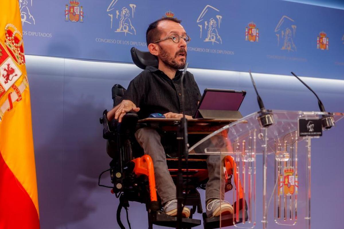 Pablo Echenique, portavoz de Unidas Podemos en el Congreso