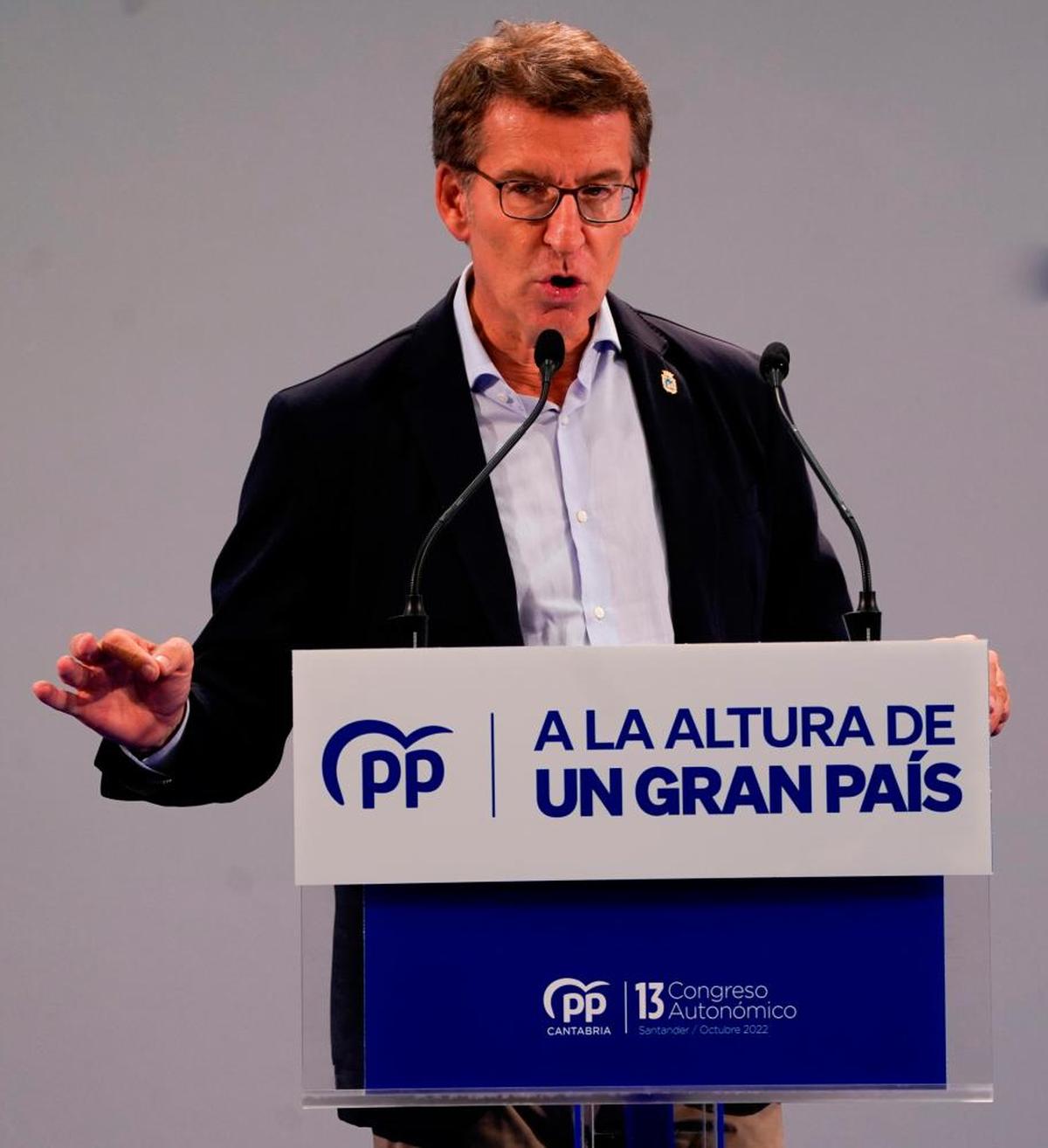 Alberto Núñez Feijóo, presidente del PP