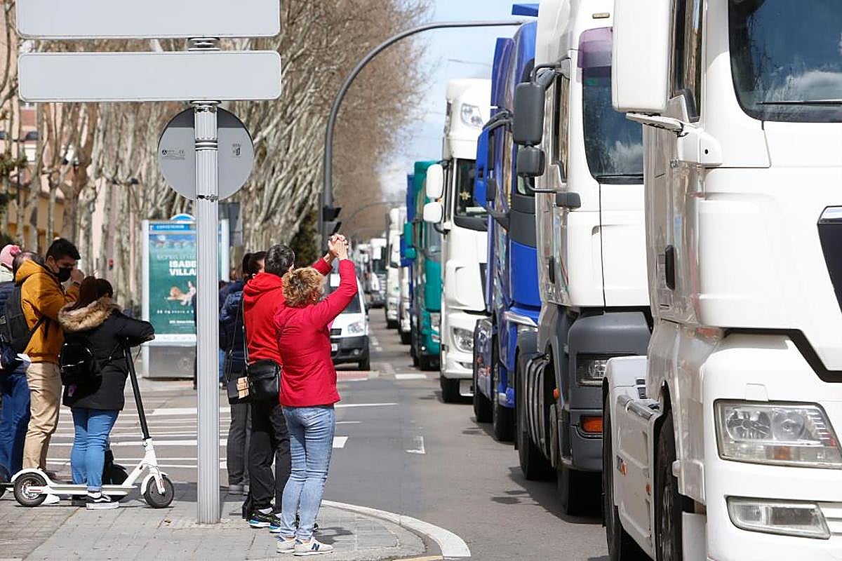 Una de las protestas de Transportistas de la pasada primavera.