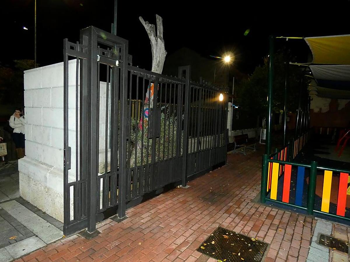 Imagen de la entrada al parque La Huerta de Peñaranda