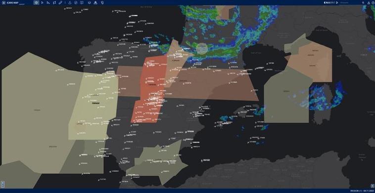 Zonas donde ha habido restricciones aéreas