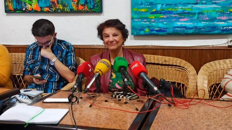 Soledad Murillo, durante la rueda de prensa.