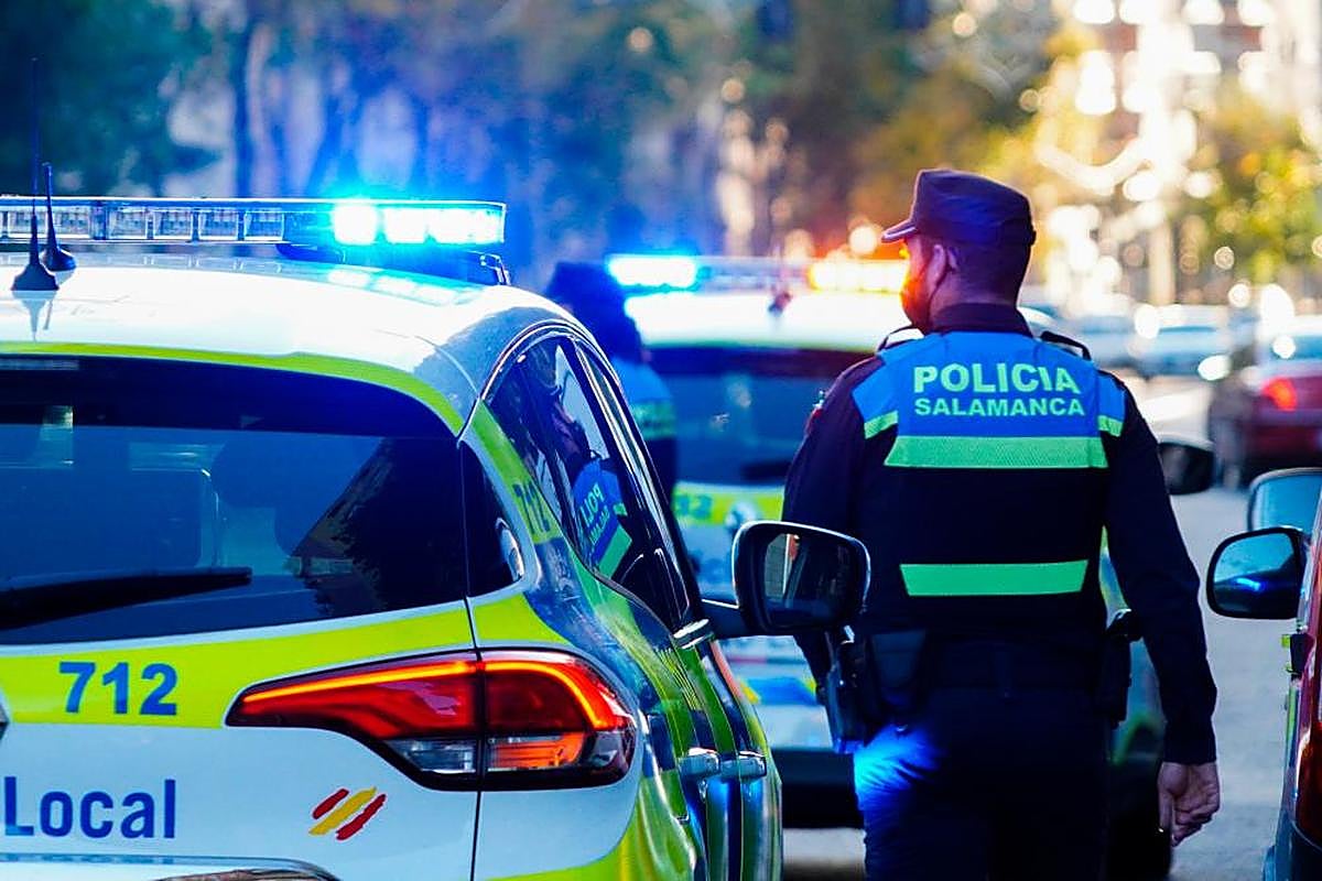 Un agente de la Policía Local de Salamanca.