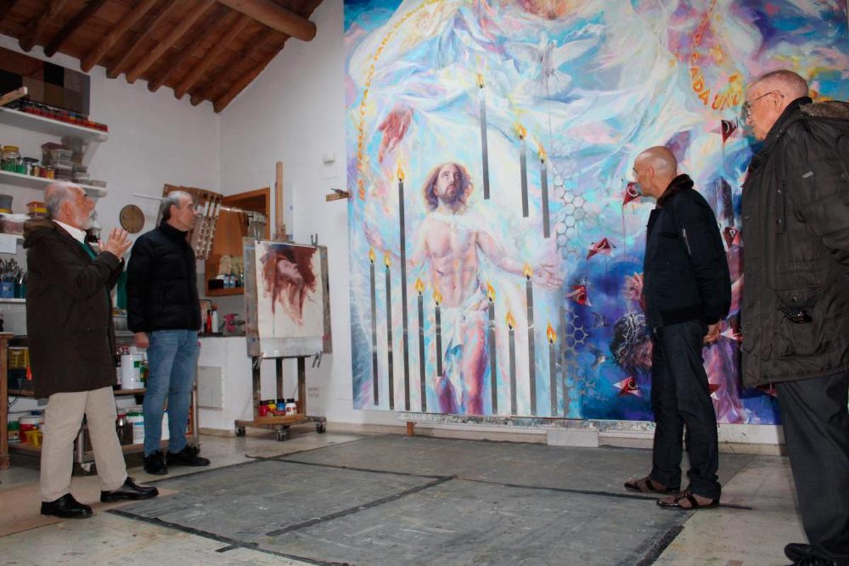 Antonio Cea, Tomás Gil, Florencio Maíllo y Antonio Matilla en la presentación de la obra