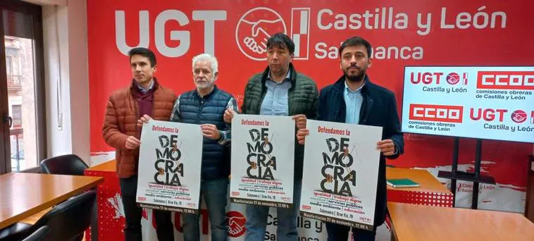 UGT y CCOO convocan una manifestación en Salamanca por la ausencia del diálogo social