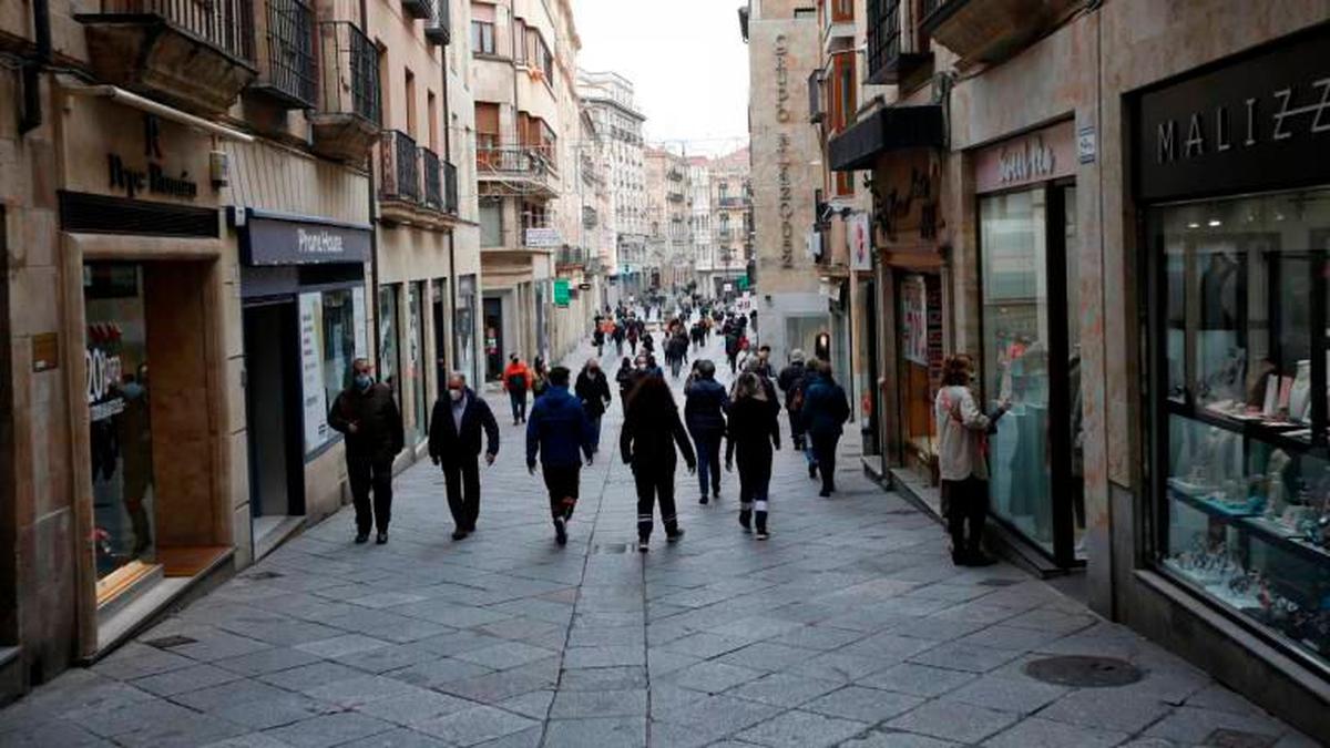 Vista de la calle Toro de Salamanca