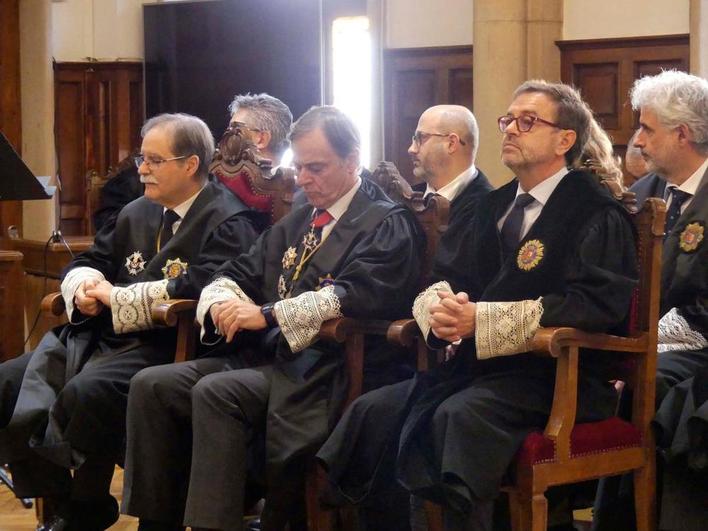 José Ramón González Clavijo (derecha) durante el acto de este viernes