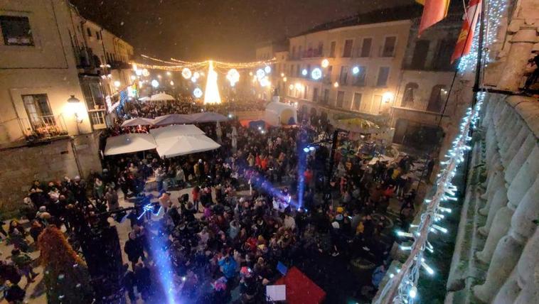 El encendido de las luces navideñas en Ciudad Rodrigo.