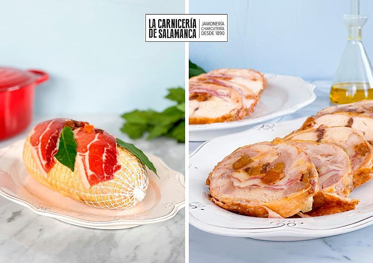 La pularda rellena es una de las especialidades de La Carnicería de Salamanca.