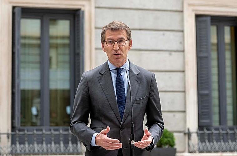 Alberto Núñez Feijóo, líder del PP