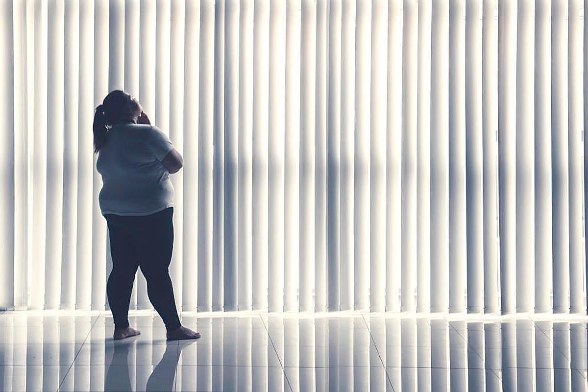 Una persona con sobrepeso