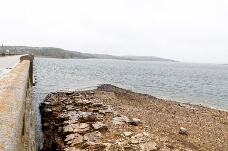 El embalse de Santa Teresa, en la tarde del lunes con 357 hectómetros cúbicos