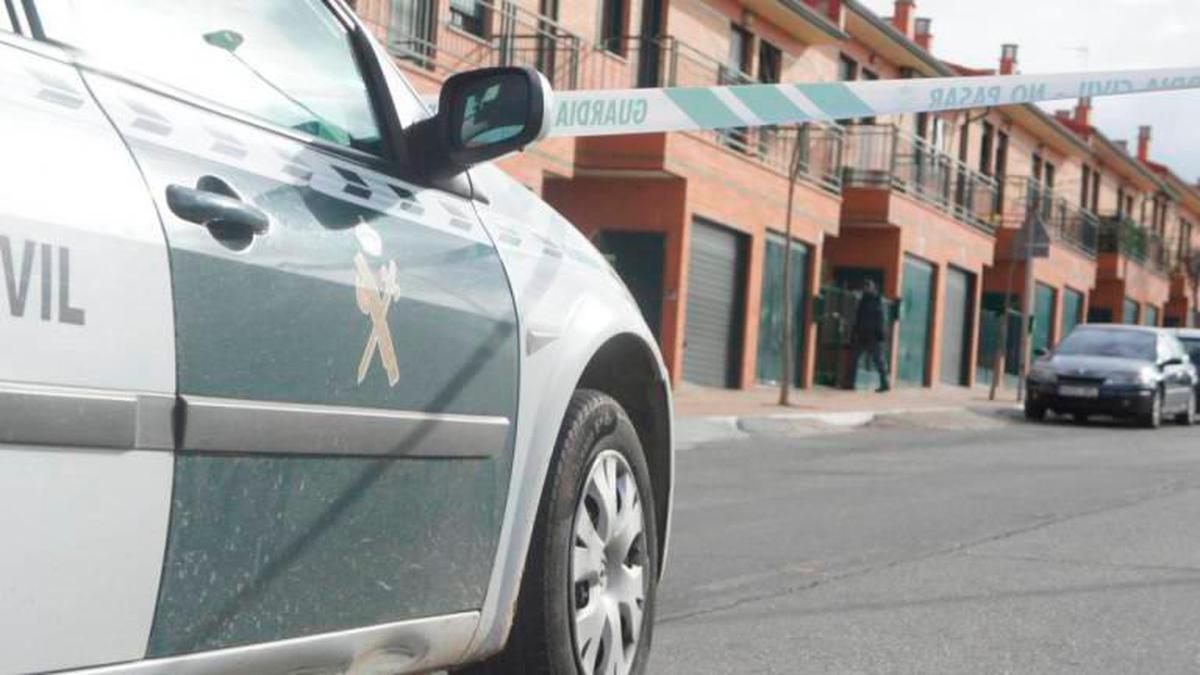 Un vehículo de la Guardia Civil en otra redada anterior en Salamanca