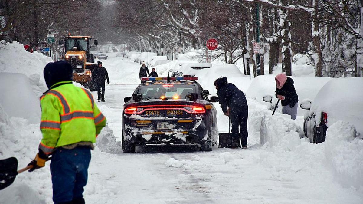 La ciudad de Nueva York atacada por el temporal de frío.