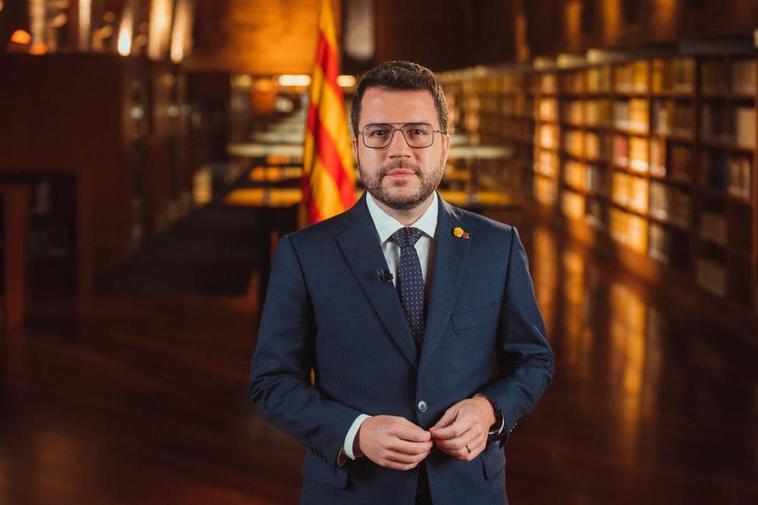 Pere Aragonés exige a Sánchez un nuevo referéndum sobre Cataluña para 2023