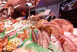 Un puesto del mercado de Salamanca