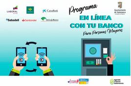 Cartel del programa ‘En línea con tu banco’