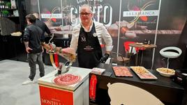 La degustación de jamón de Ibéricos Montellano arrasa en Madrid Fusión 2023