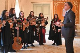 Algunas integrantes de la Tuna Femenina de la Universidad de Salamanca