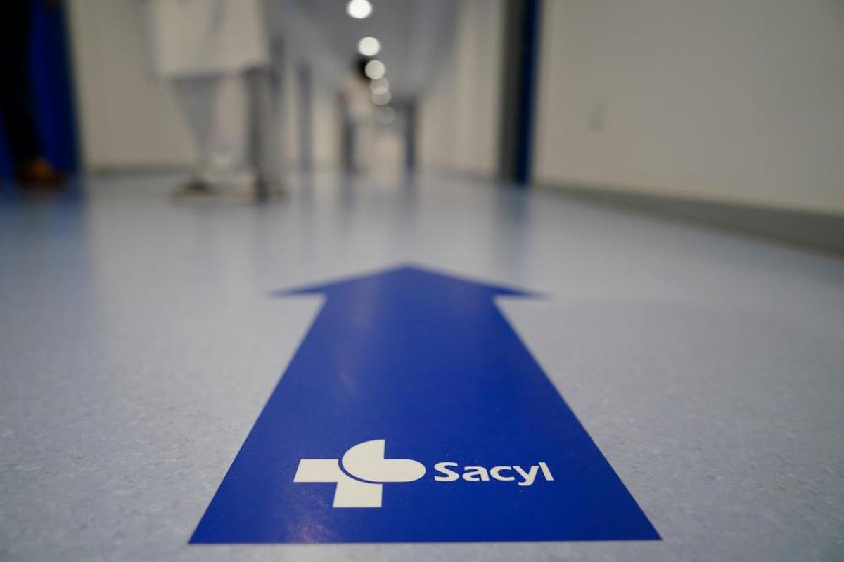 Señalética de Sacyl en el Hospital de Salamanca