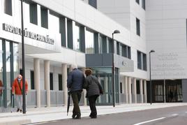 Flujo de pacientes en los accesos del nuevo Hospital de Salamanca