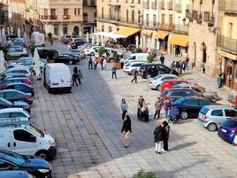 Un grupo de turistas en Ciudad Rodrigo