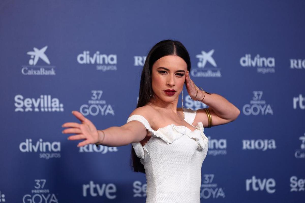 Blanca Paloma durante la alfombra azul de los Premios Goya 2023 | E.P