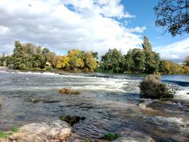 Las aguas del tramo alto del río Tormes, a su paso por Puente del Congosto