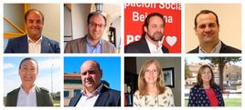 Algunos de los candidatos a las Alcaldías el 28M.