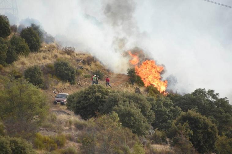 Incendio forestal ocurrido en 2017 en Villarino de los Aires