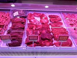 Varios productos de una carnicería.