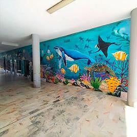 El nuevo mural del pasaje Santiago Mirat en Santa Marta