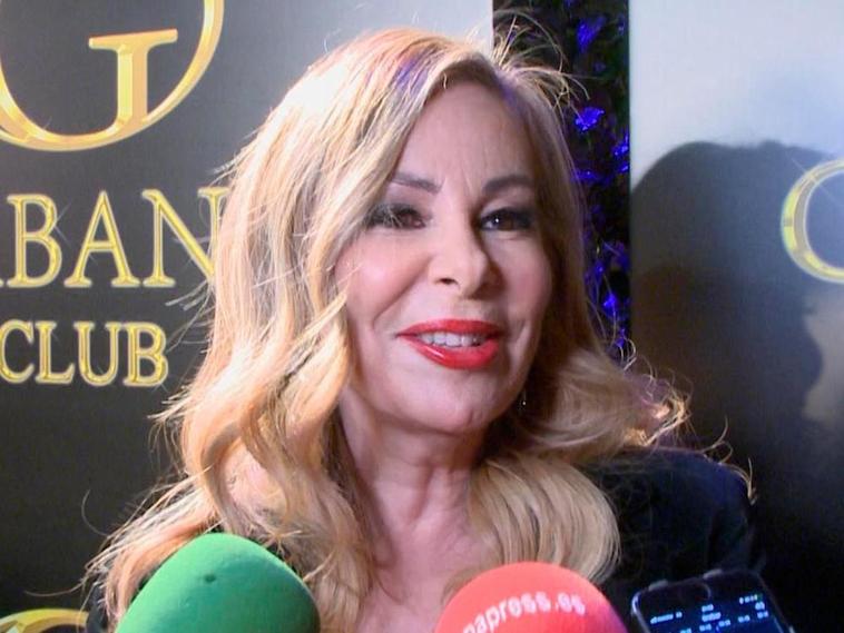Ana Obregón en una entrevista.