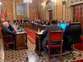 Pleno celebrado en la Diputación de Salamanca.