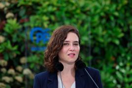 La presidenta de la Comunidad de Madrid y del PP de Madrid, Isabel Díaz Ayuso.