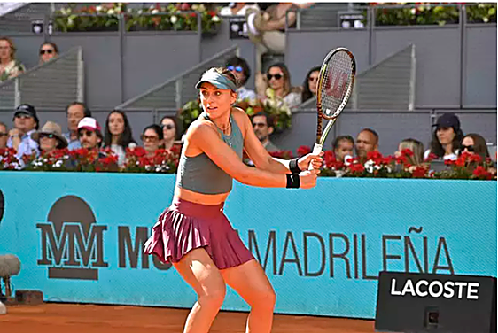 Paula Badosa en el Mutua Madrid Open.