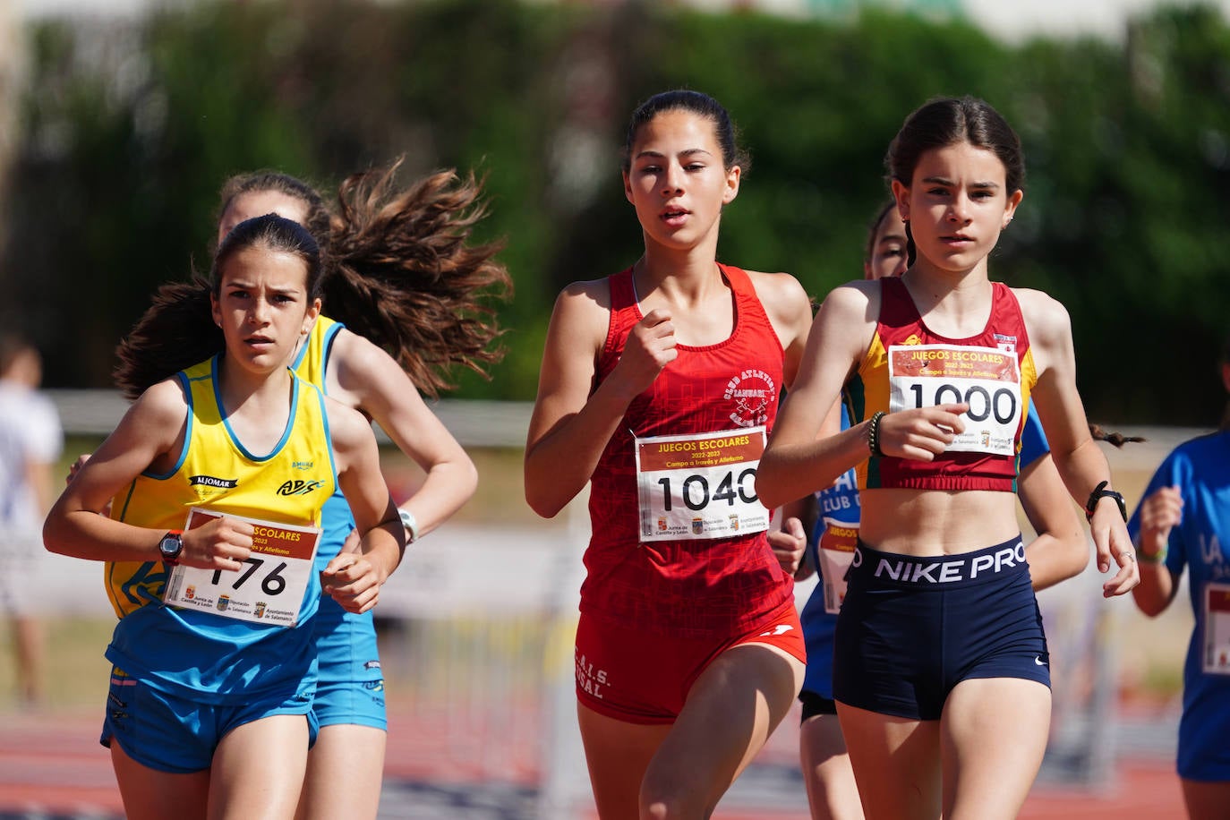 Finales de atletismo en pista de los juegos escolares