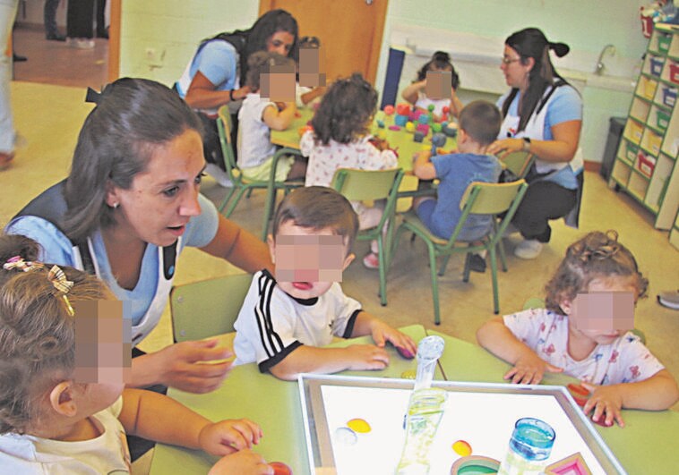 Una de las aulas de Infantil para niños de 2 a 3 años que estrenaron la gratuidad el pasado septiembre.