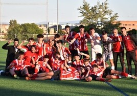 Equipo cadete del Pizarrales, que ha acabado segundo en la Primera Provincial.