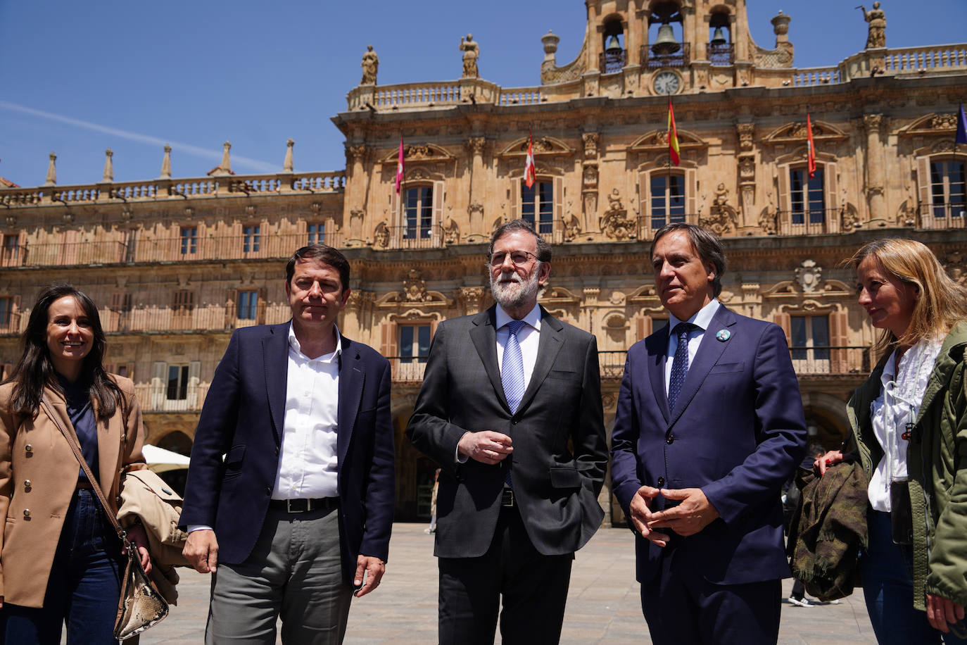 Mariano Rajoy se da un baño de masas en Salamanca