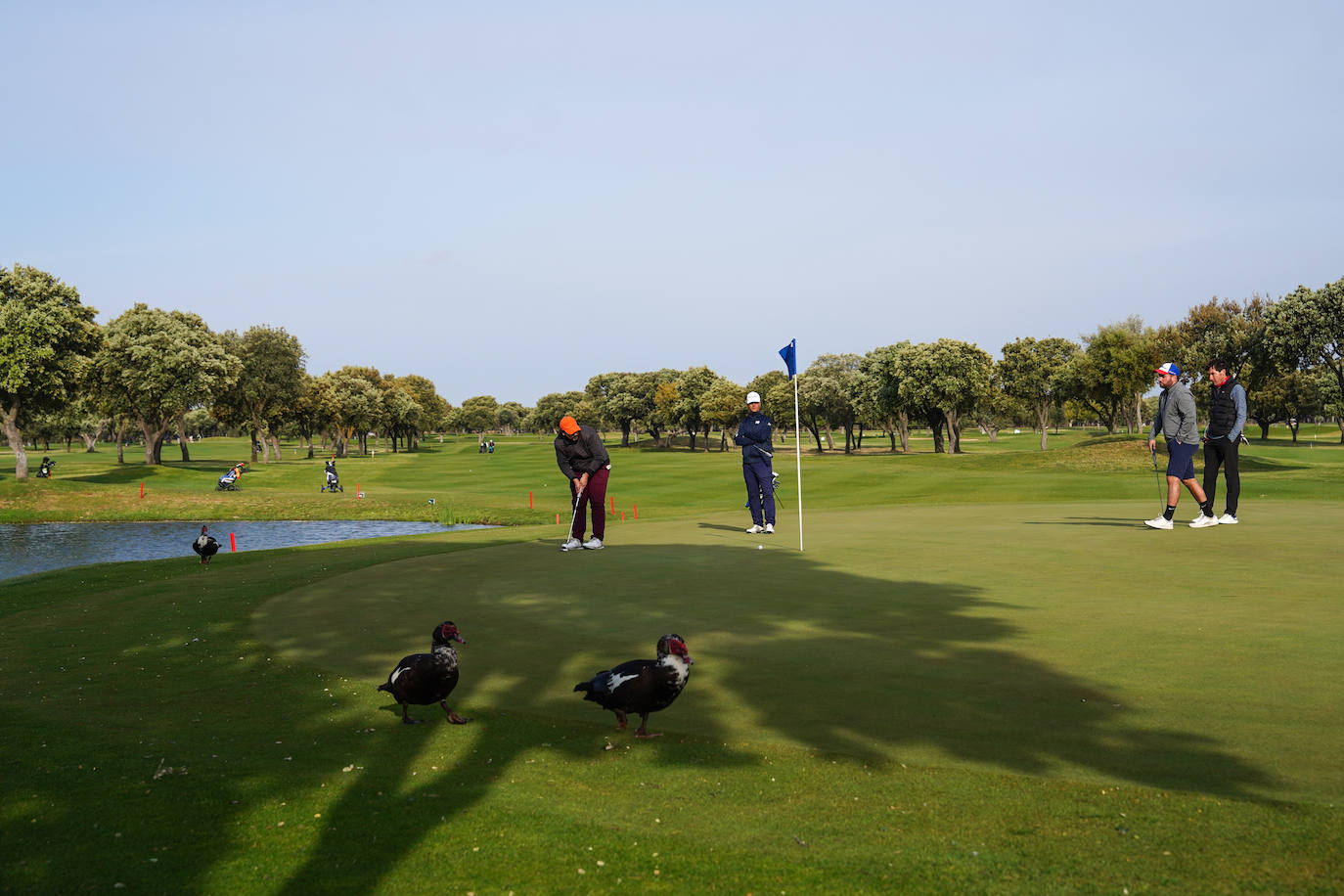 Gran ambiente, sol y mucho golf en La Valmuza