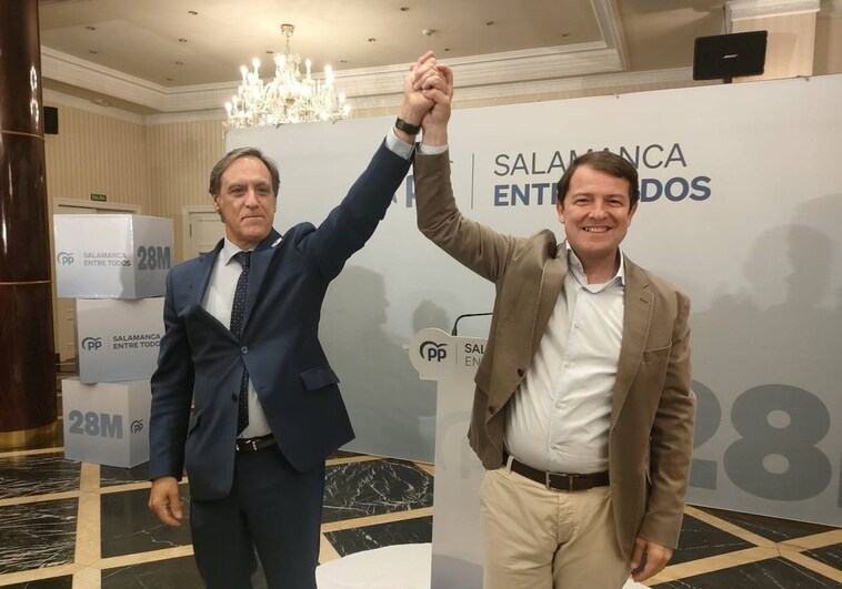 Carbayo, junto a Fernández Mañueco en el acto de cierre de campaña
