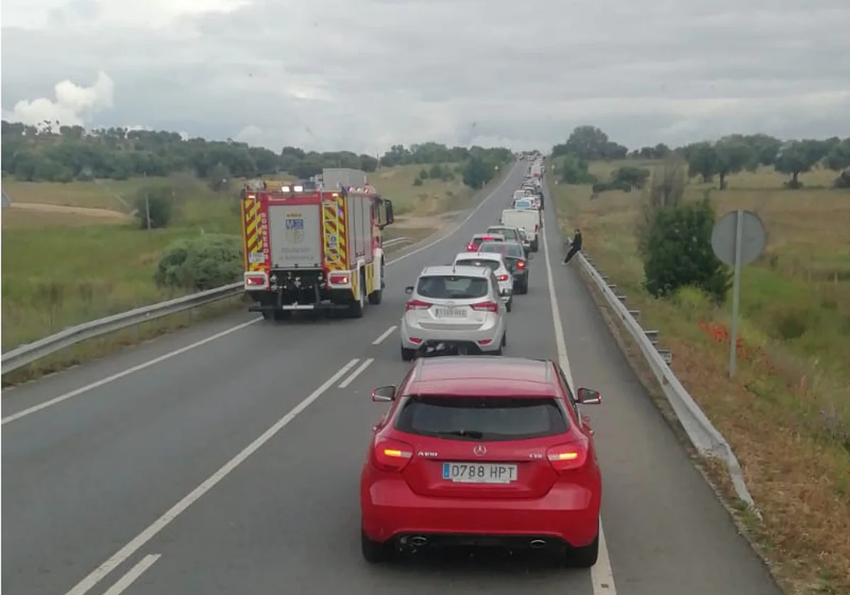 Las retenciones fueron kilométricas como consecuencia del accidente